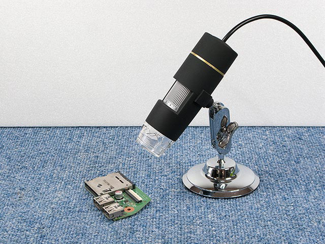 USB接続のCCD顕微鏡(デジタルマイクロスコープ)